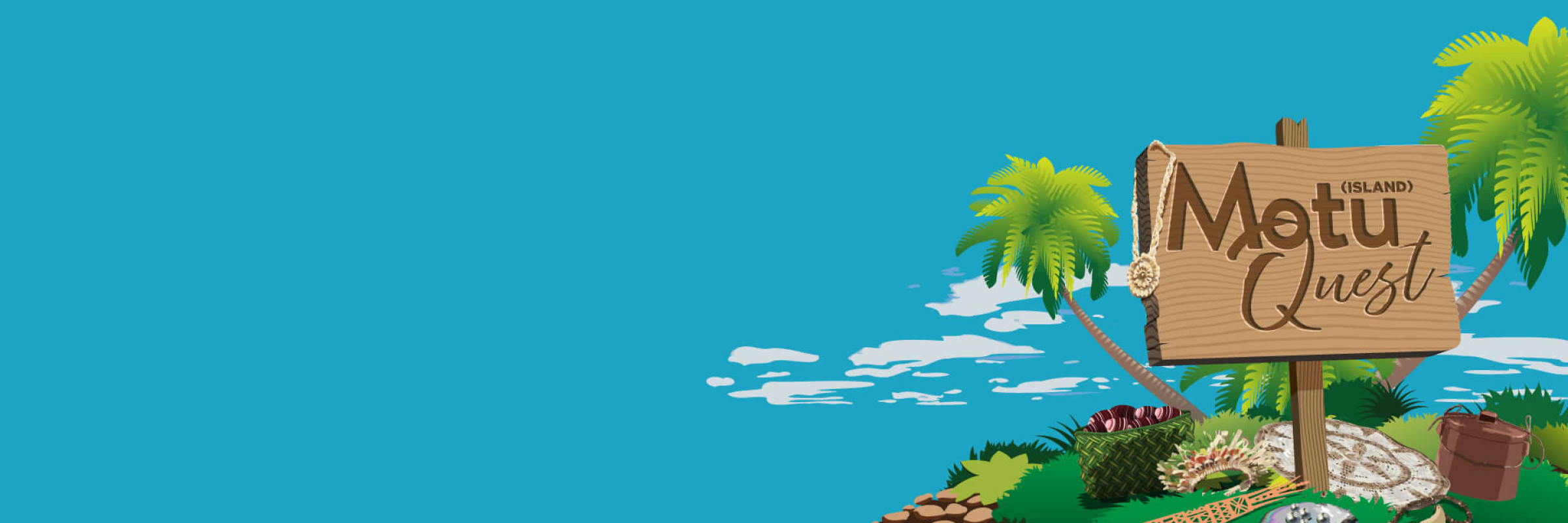 Motu Quest Landing page banner island