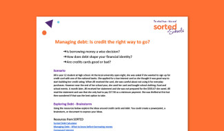Managing debt Is credit the right way to go